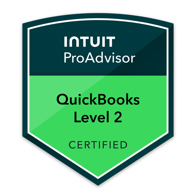 Quickbooks Level 2 Certified